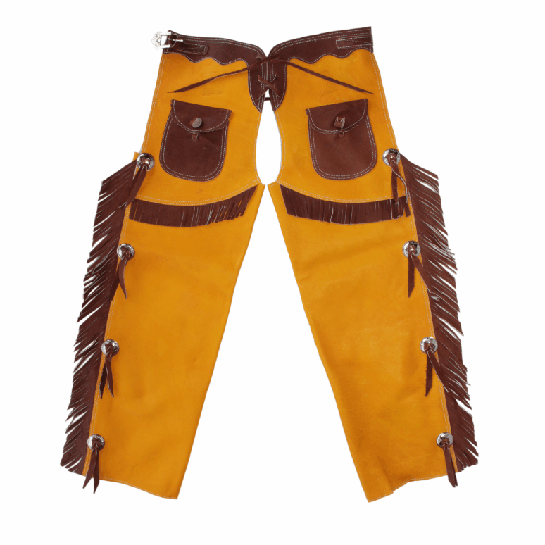 Calça de best sale cowboy couro