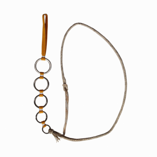 576 CÓD 2062 = PINHOLA COURO CRU C 05 ARGOLAS INOX